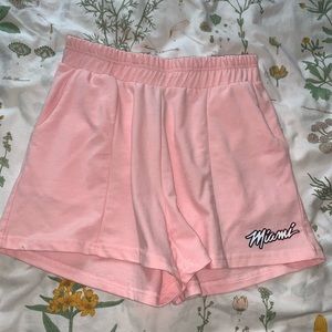 Miami style high waisted shorts